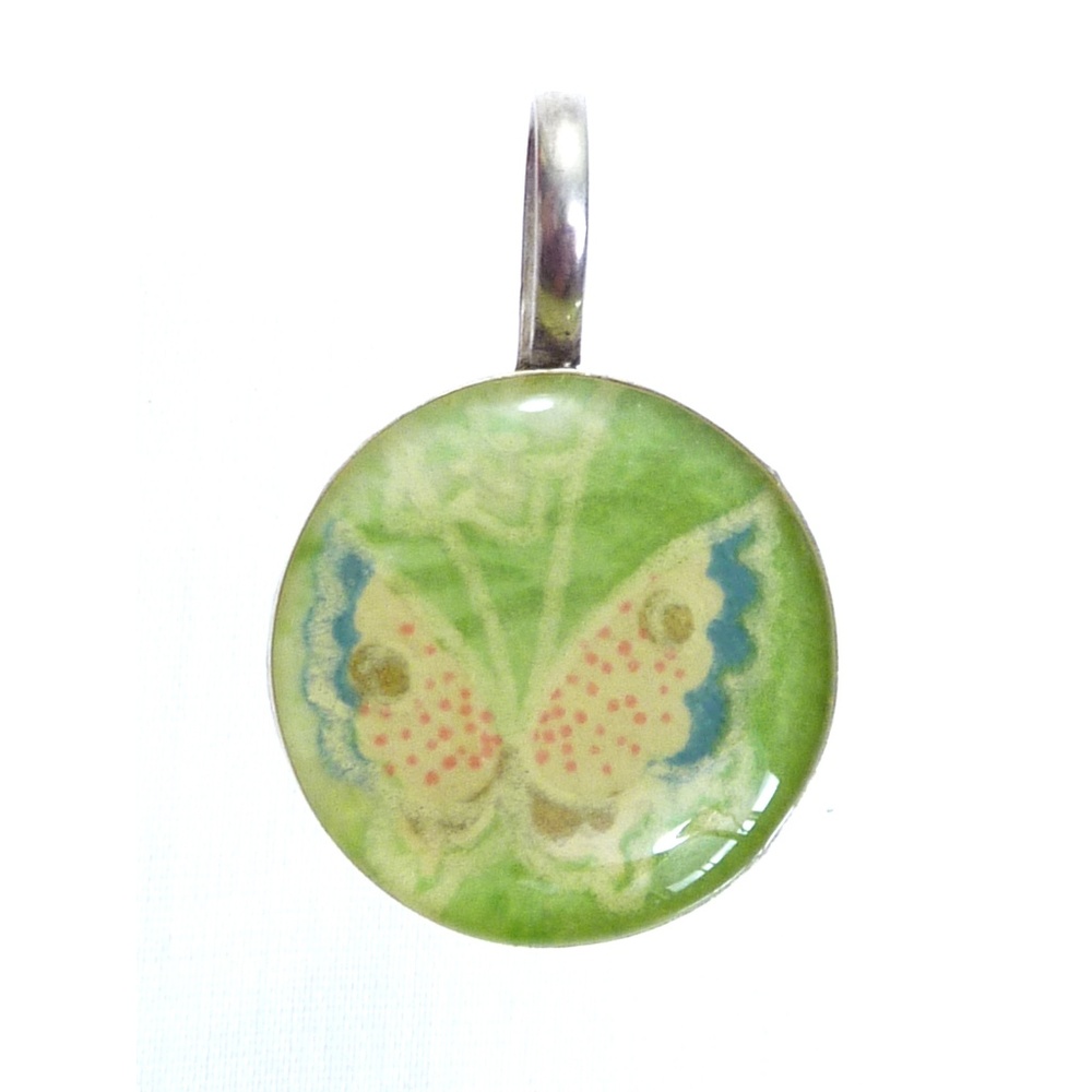 Butterfly Japanese Pendant 925 Sterling Silver